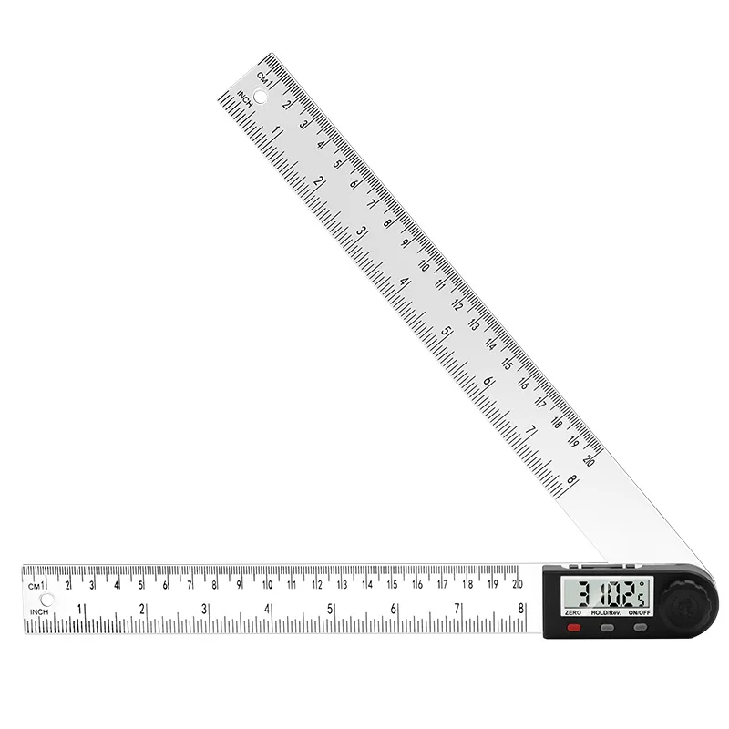 Digital protractor Angle ruler 200mm 8inch Angle Finder Meter Plastic  360 degree protractor inclinometer