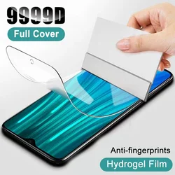 Pellicola 9D Hydrogel per Xiaomi Redmi 9 8 8A 10X Pro pellicola protettiva per schermo Redmi Note 9S 8 8T 9 Pro Max vetro protettivo di sicurezza