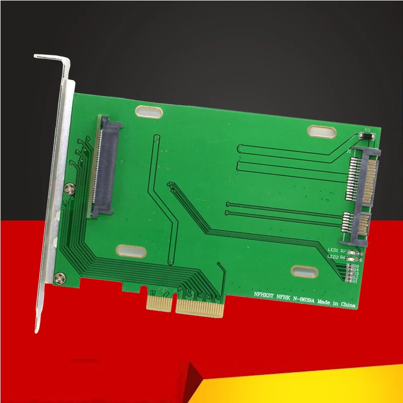 

BTBcoin Add On Card PCIE 3.0 x4 Lane to U.2 U2 Kit SFF-8639 Host Adapter for Intel Motherboard 750 2.5" NVMe PCIe SSD Riser Card