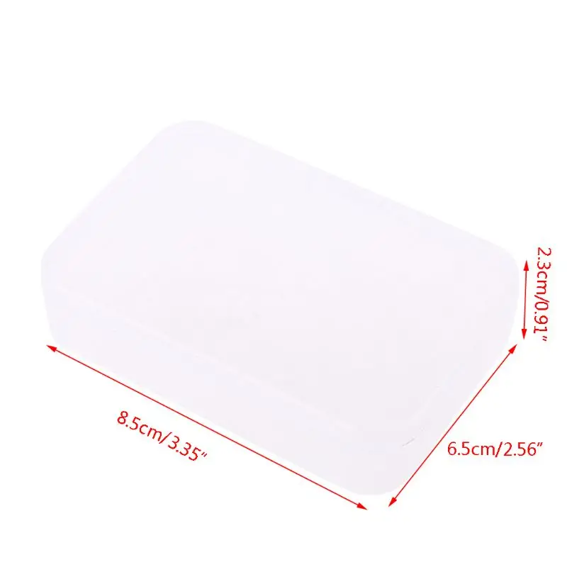 2Pcs พลาสติกใสพร้อมฝาปิดคอลเลกชันคอนเทนเนอร์กล่องเครื่องมือกระเป๋า Drop Ship