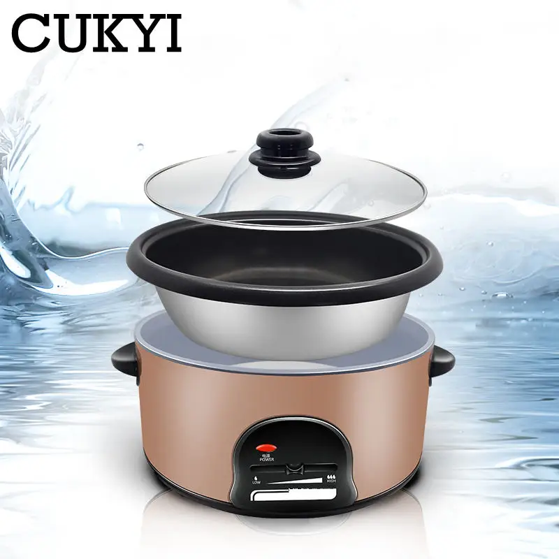 CUKYI 2.8L wielofunkcyjny elektryczny Hotpot Mini makaron kuchenka non-stick skillet mała kuchenka wielofunkcyjny kocioł elektryczny usa ue