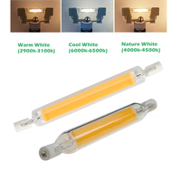 AC 220-240V Glass Dimmable R7S led light 15W 78mm 30W 40W 50W 118mm COB R7S lamp J118 J78 led bulb perfect replace halogen lamp