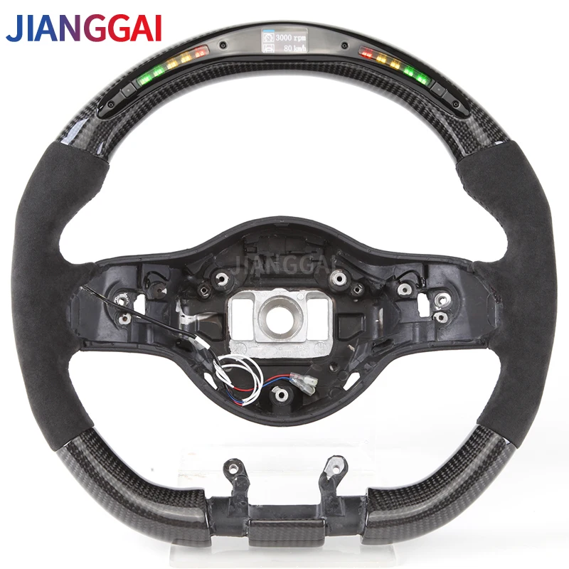 

Alcantara Steering Wheel Fit For Mercedes AMG C63 W212 W205 W204 W213 2012-2020 Model LED Shift Light Carbon Fiber Wheel