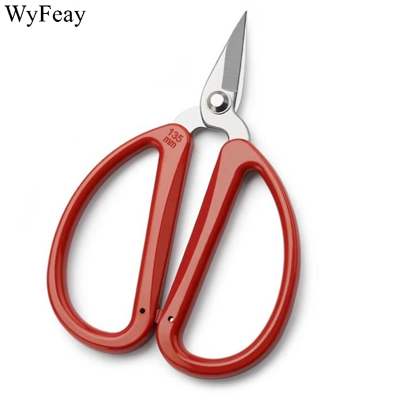 Stainless Steel Sewing Scissors Strong Civilian Shears Cutter Kitchen Embroidery Leather Fabric Household Nail Scissors Tools