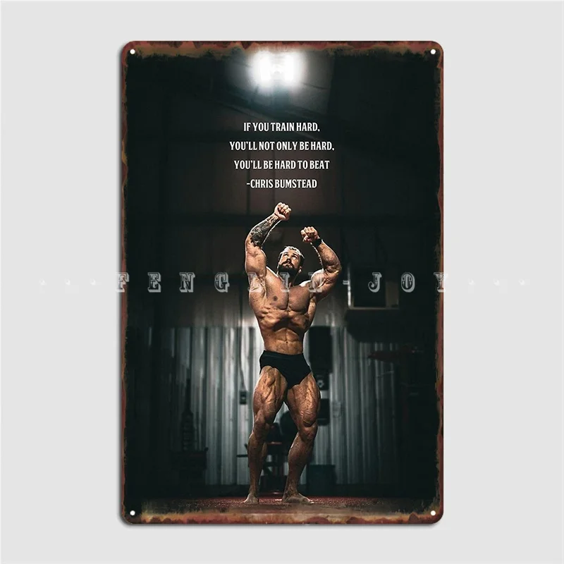 Chris Bumstead Gym Motivation Wall Art Metal Sign Club Wall Personalized Painting Décor Tin Sign Posters