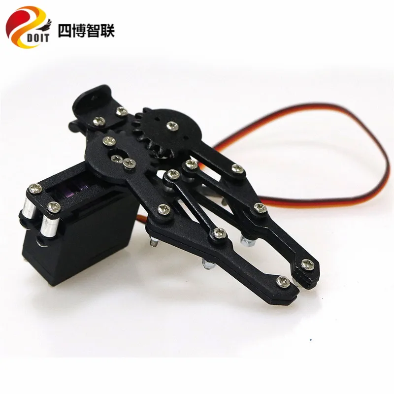 SZDOIT Metal 1DOF Robot Arm Gripper Manipulator Mechanical Claw Industrial Robotic Clamp With High Torque Servo DIY For Arduino