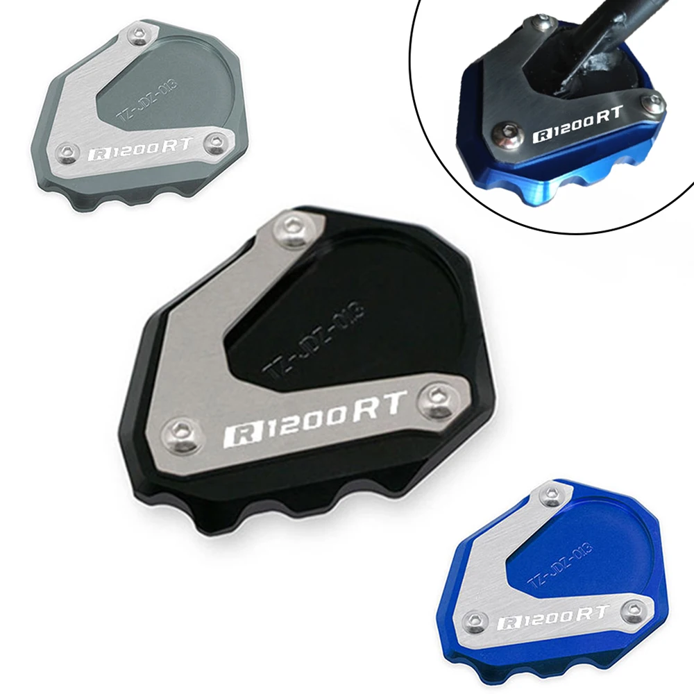 Soporte lateral de pie para motocicleta, placa ampliadora de extensión para BMW R1200RT, R1200 RT, R 1200RT, 2004-2013