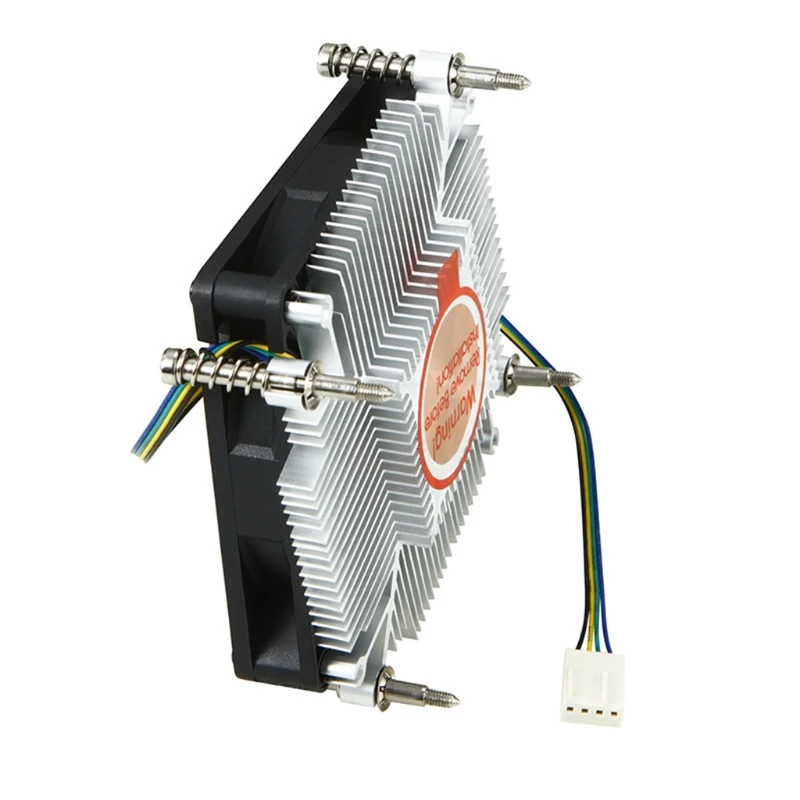 CPU Cooler Silent PWM Fan Radiator Cooling Fan 27mm Low Profile CPU Cooler for ITX Case A4 Slim Chassis LGA115x