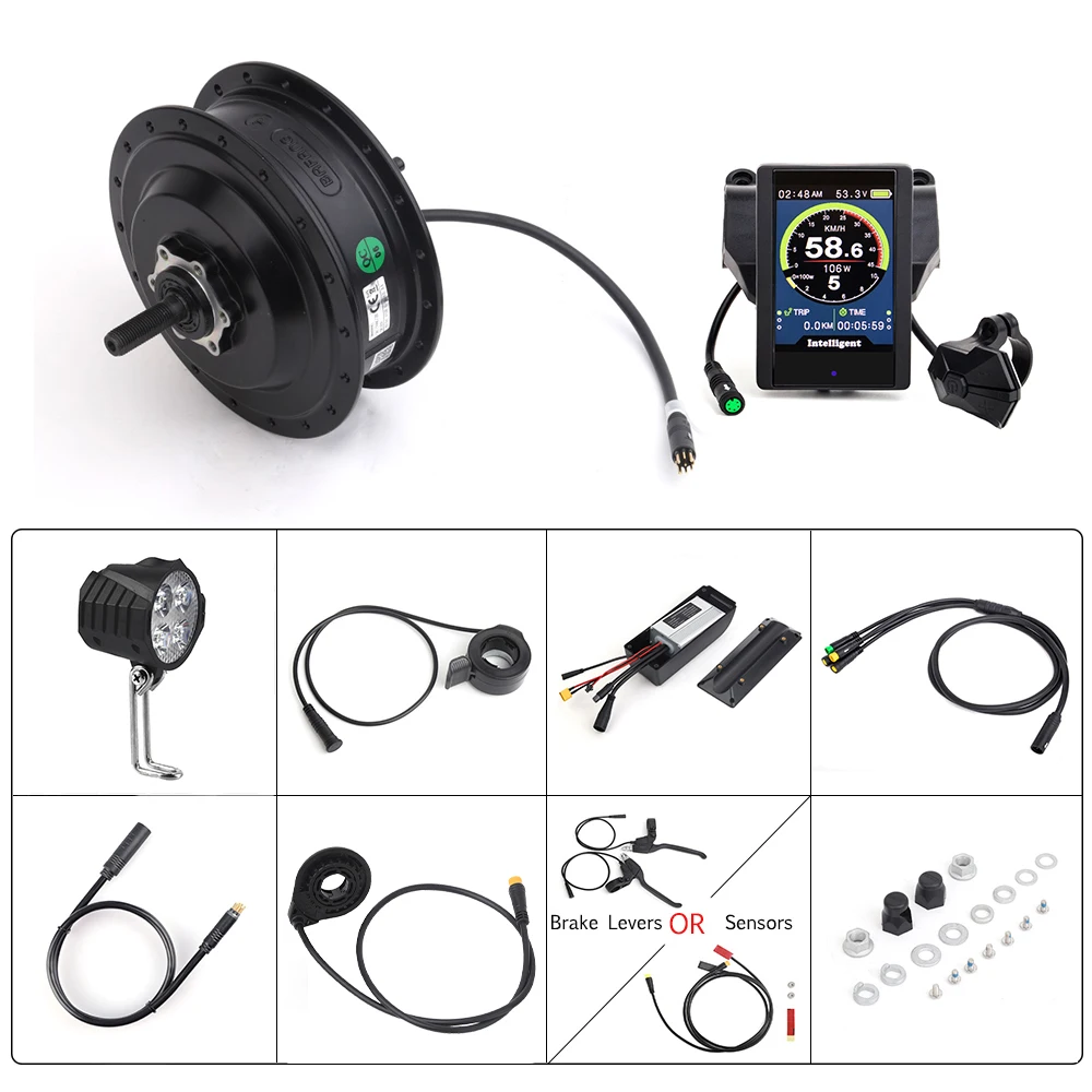 Kit Contrôleur Vélo Électrique 1000W Bafang - Affichage DZ41 UART + Accélérateur + Câbles, Pour Moteurs Hub G062 H550 Fat Bike
