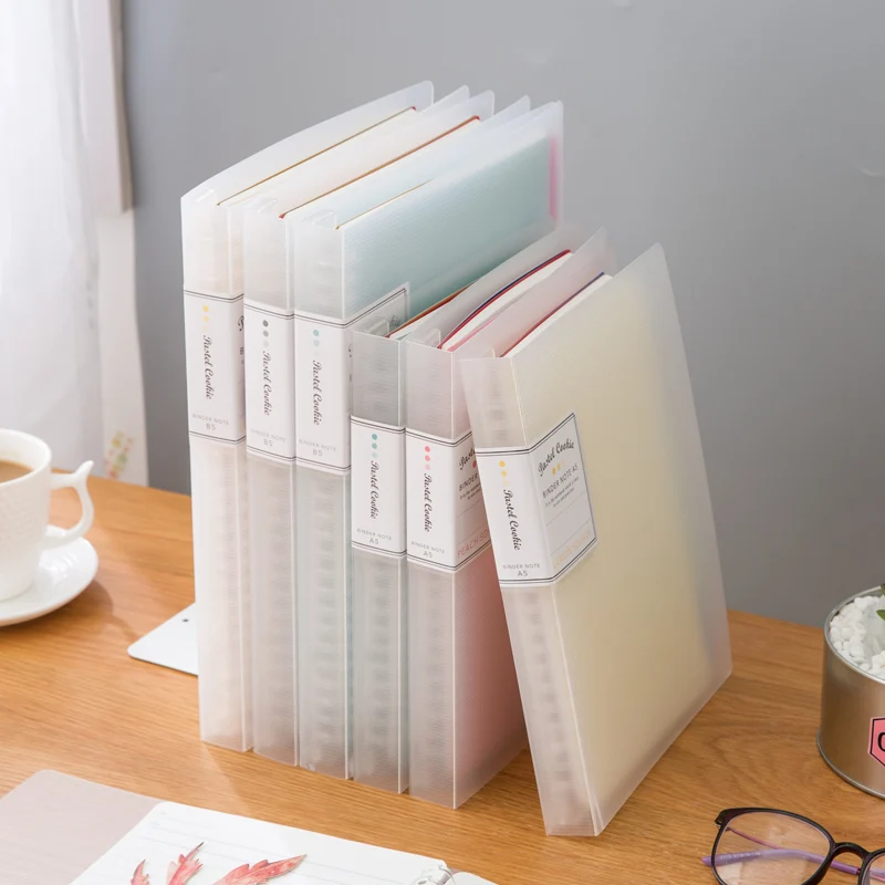 KOKUYO Pastel Cookie Binder Note A5 B5 Campus Loose Leaf Notebook Memo Diary Office Index File School Japanese Stationery F677