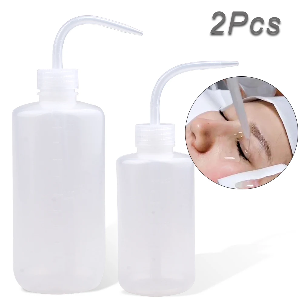 250/500ml Washing Bottle For Eyelash Extension Eyebrows Plastic Squeeze Bottle Eyelash Cleaning Lash Tools Tattoo Accessories