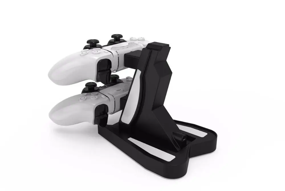 Small PS5 Controller Charger Dual USB Charging Station Stand Lightweight Game Playing Elements for PS5 DualSense