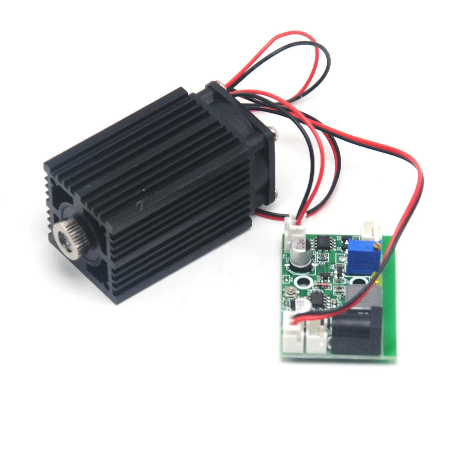 Focusable 532nm 80Mw Kruis Groene Laser Diode Module 12V W/Ttl Driver Fan Cooling