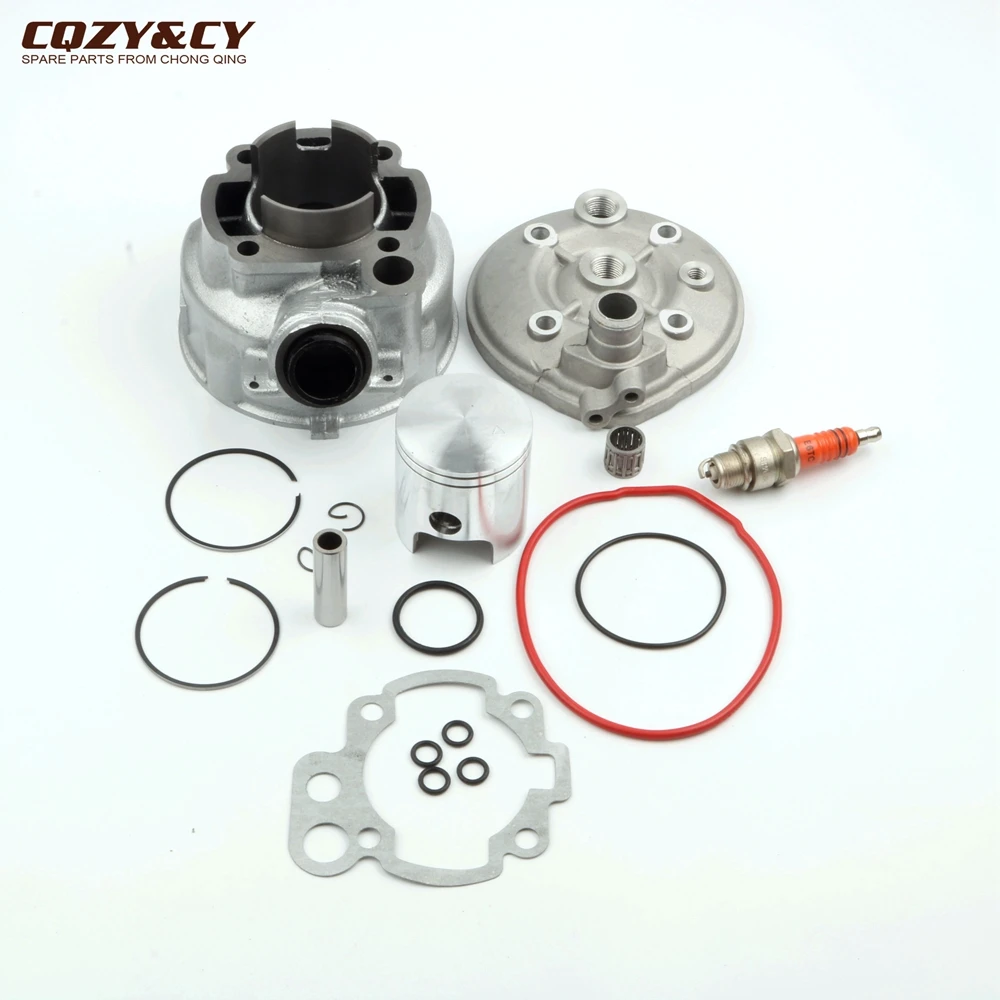 Motorcycle 90cc 49mm Big Bore Cylinder Kit & Cylinder Head for Yamaha DT50 TZR50 DT TZR 50cc AM6 Minarelli 2 stroke