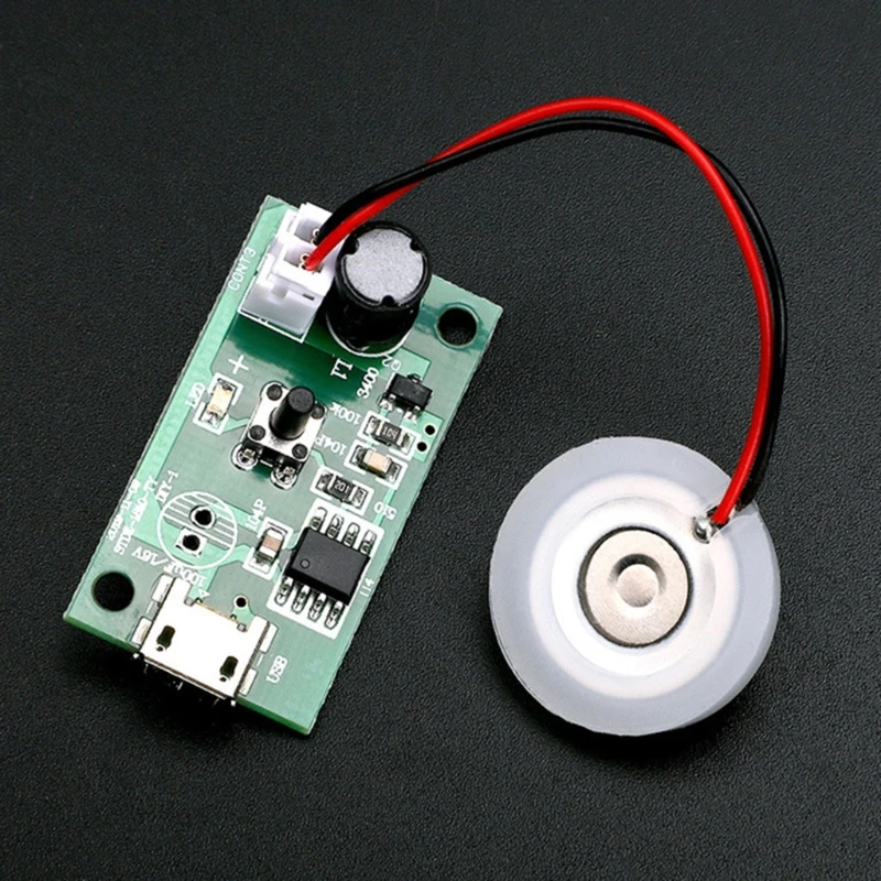 4XFB 5V DIY USB Humidifier Ceramics Discs & Circuit Board Replacement Atomizer Circuit Board Driver Atomization Discs