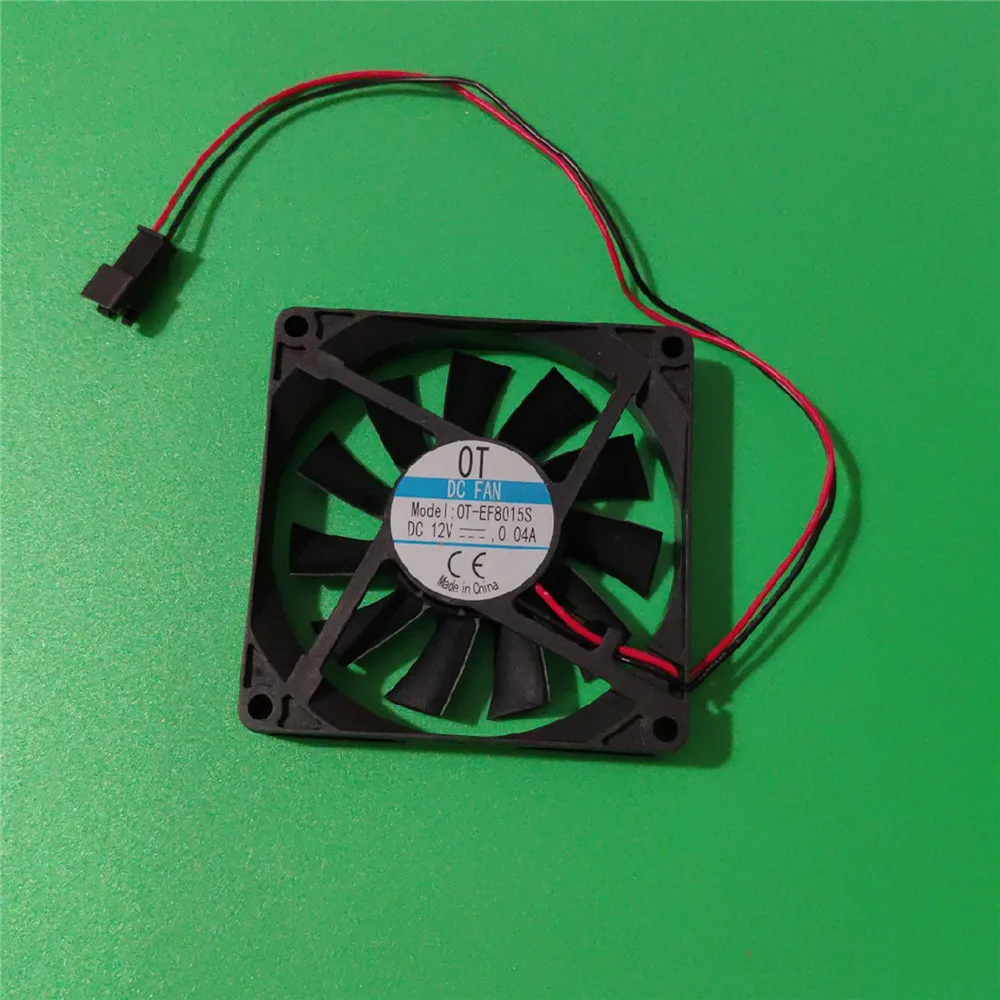 DC12V 0.04A พัดลมระบายความร้อน OT-EF8015S 8ซม.Cooler ตู้เย็นตู้แช่แข็งอะไหล่ซ่อมสำหรับ Midea ตู้เย็น