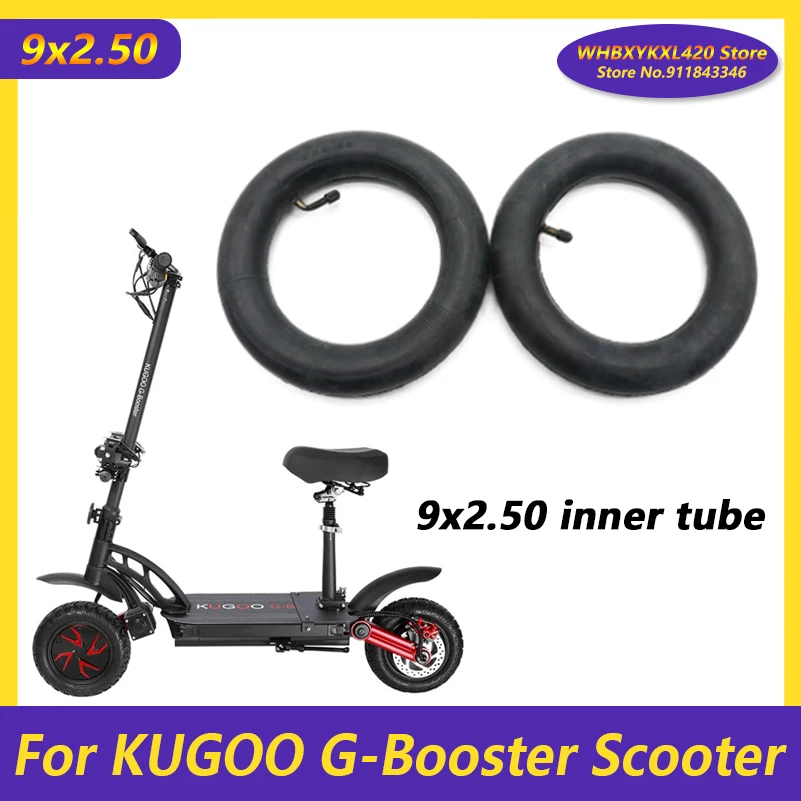 9x2.50 Inner Camera for KUGOO G-Booster Electric Scooter  Tube Accessories 9*2.50 85/65-6.5 Straight Valve 0 Degree