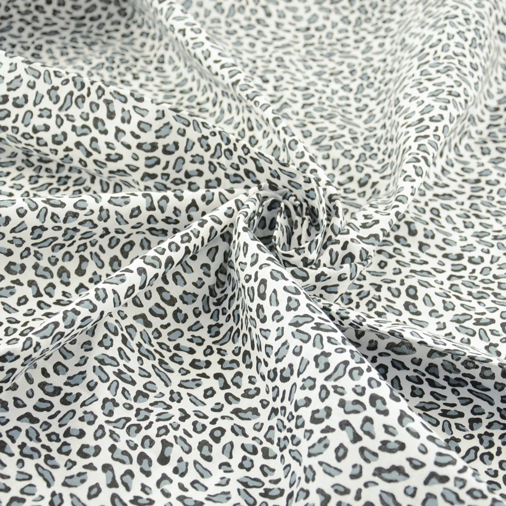 Booksew Design leopardato stampato Twill di cotone 100% e tessuto tinta unita tessuti a quarto di grasso Per metro panno Per cucire Patchwork