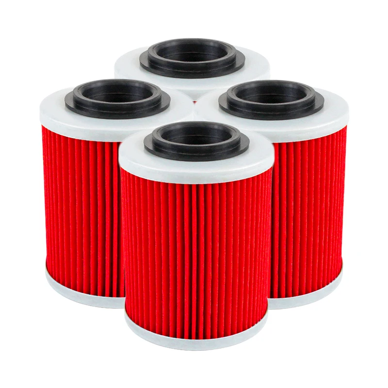 2/4/6 Pcs Cyleto Motorcycle Oil Filter for BRP CAN-AM DS650 Commander Max 800 1000 800R 1000R Maverick X3 Defender HD10 HD8