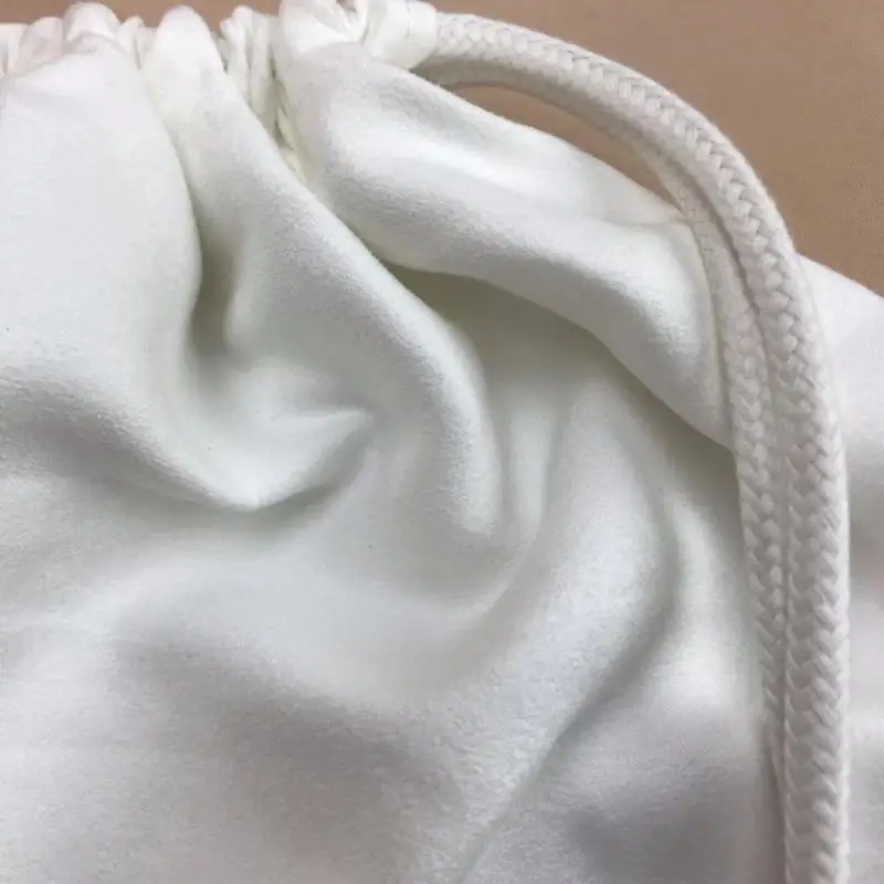 White Drawstring Pocket, Moisture-Proof, Scratch-Resistant Bag, Clothing Shoes Dust Bag, White Soft Ice Cream Cloth,