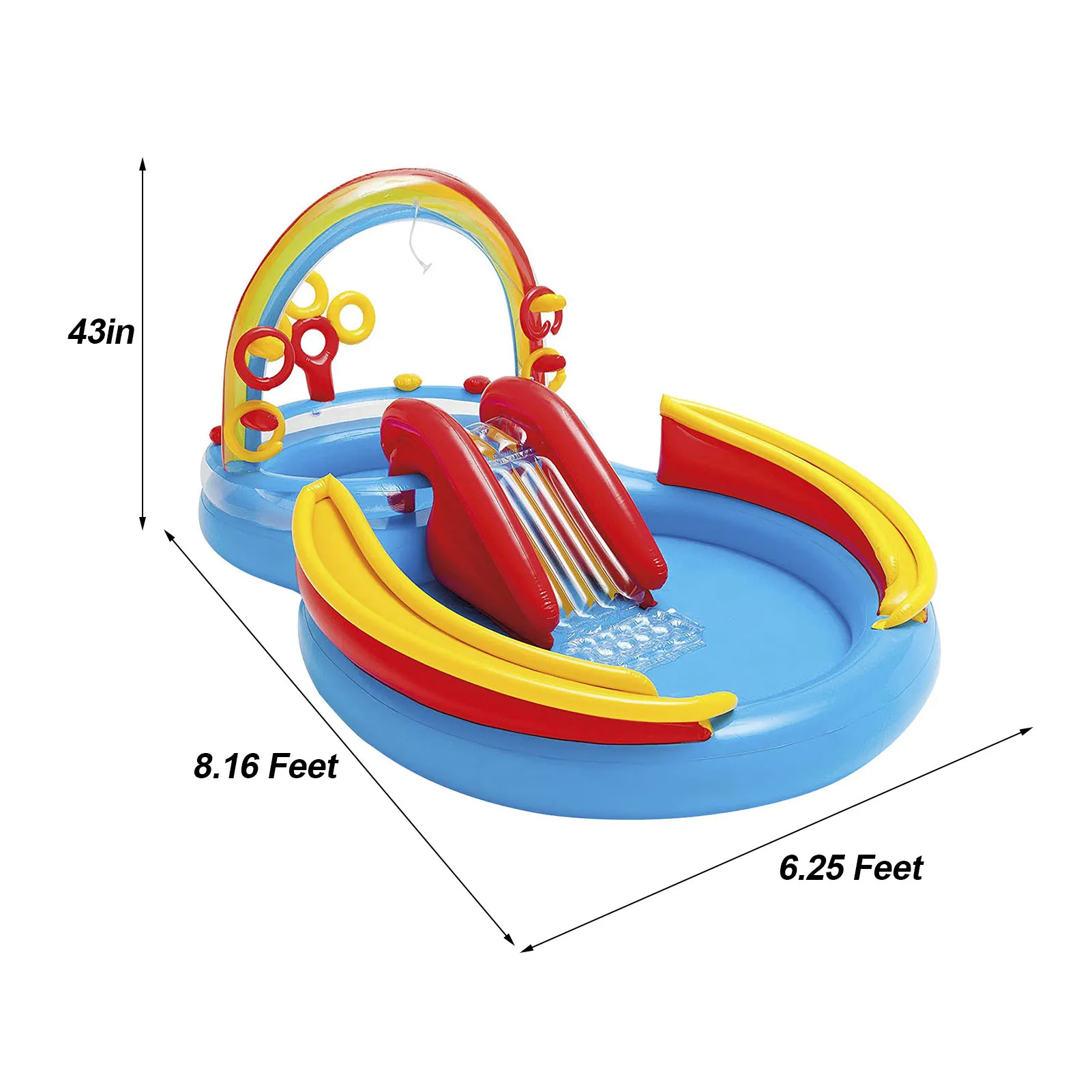 Dinosaur Iatable Play Center Spray Water Swimming Pool Blow Up Outdoor Summer Water Fun Paddling Pool For Kids