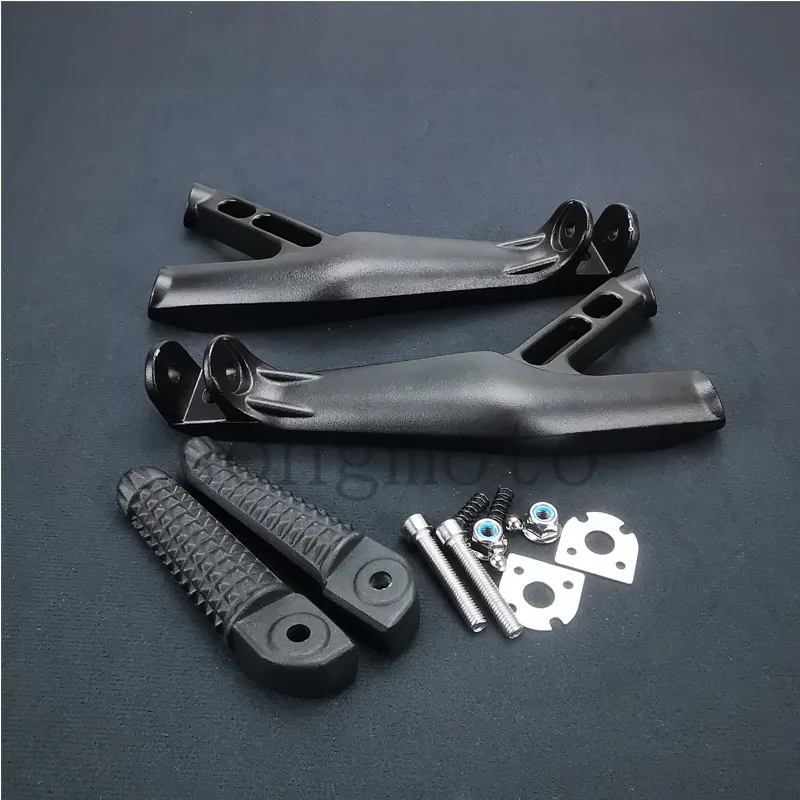 Motorcycle Front Rear Footrest Foot Pegs Bracket Set For Yamaha YZF R1 YZF-R1 R1S R1M 2015 2016 2017 2018