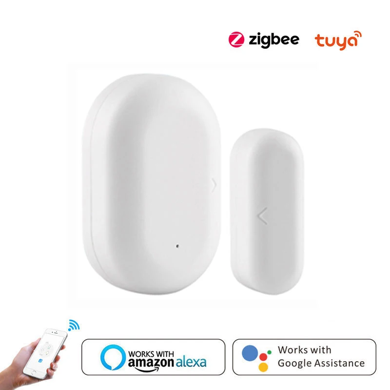 

Умный детектор окон Tuya ZigBee, умное устройство для управления дверью, с приложением Alexa