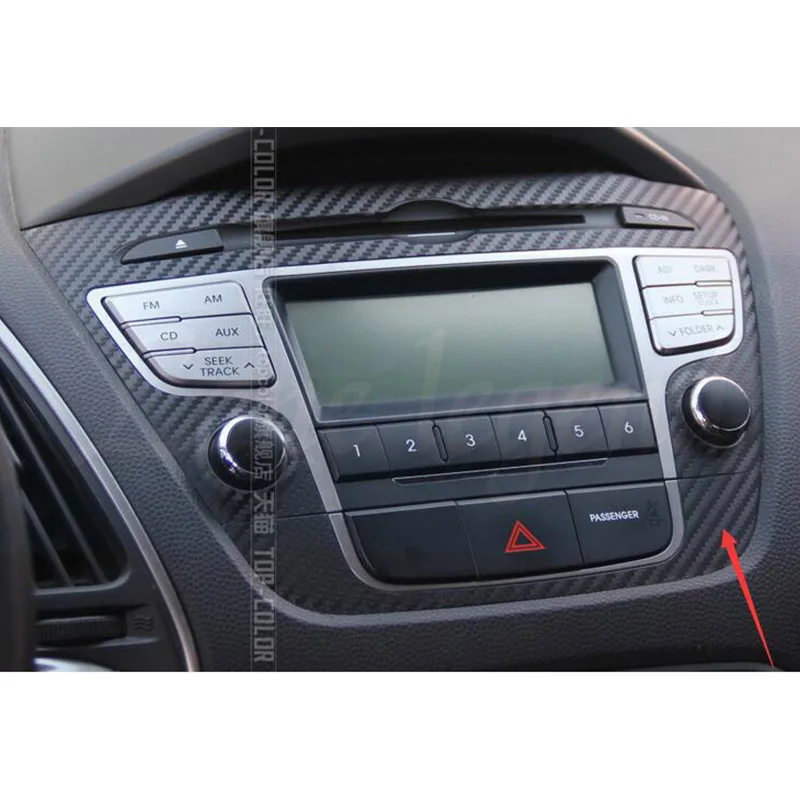 lane legend case For Hyundai IX35 in the control panel carbon fiber stickers modified special accessories car styling