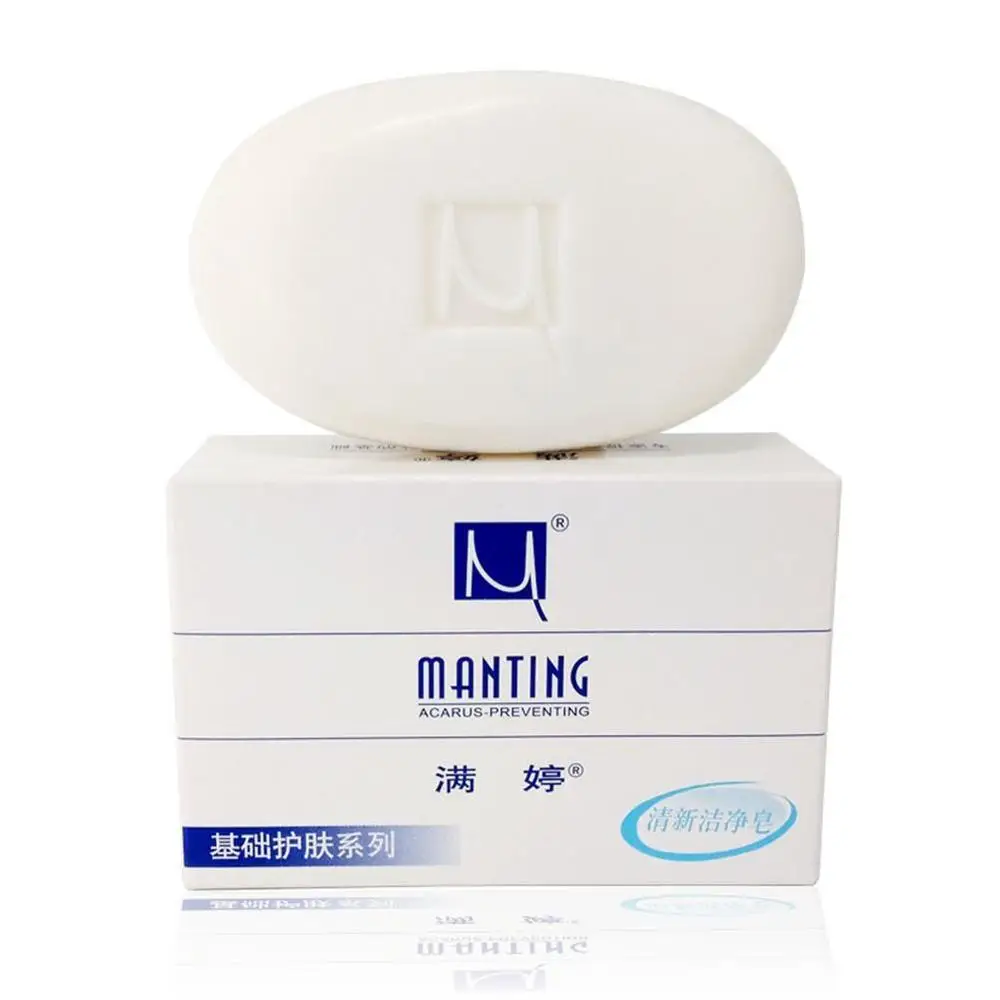 MANTING Mites Acarus Acari Removing Body Face Skin Oil Control Fresh Clean Soap Acne Care Soap Herbal Handmade Soap New