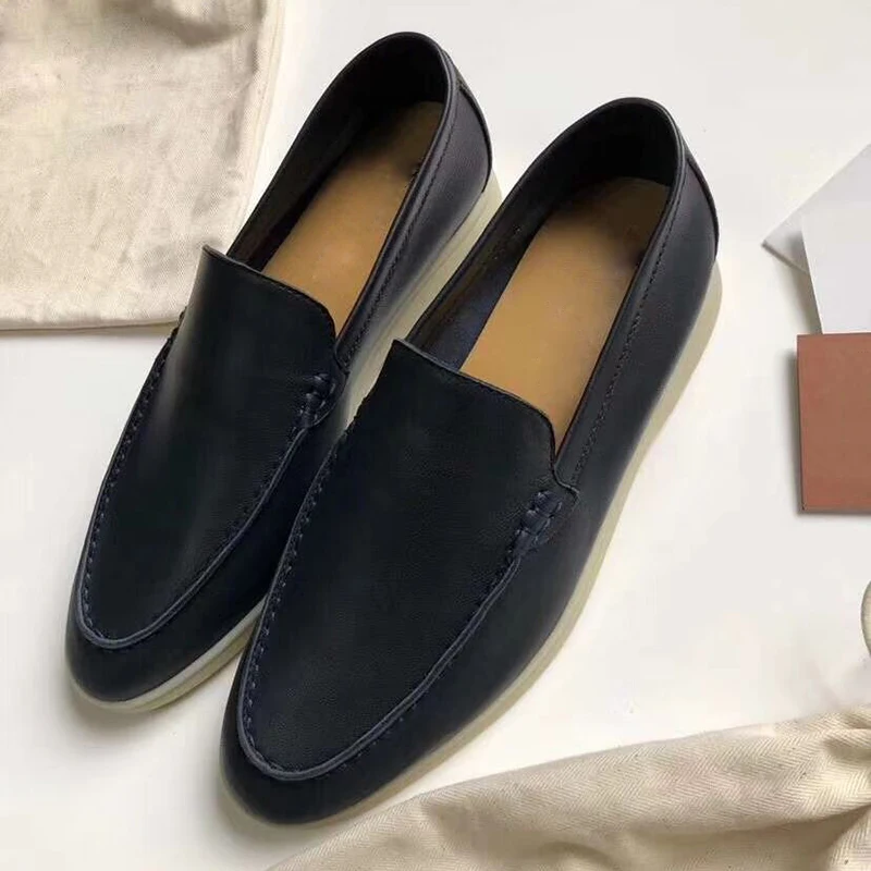 2021 Hot Selling Loafers Shoes Woman Driving Suits Multiple Colour Real Suede Leather Casual Flat Shoes Slip-on laze Shoes Mujer