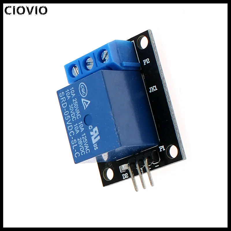 Imagem -05 - Ciovio 20 Peças Canal 5v Módulo de Relé para Arduino 1-channel Relé Ky019 para Pic Avr Dsp Braço para Arduino