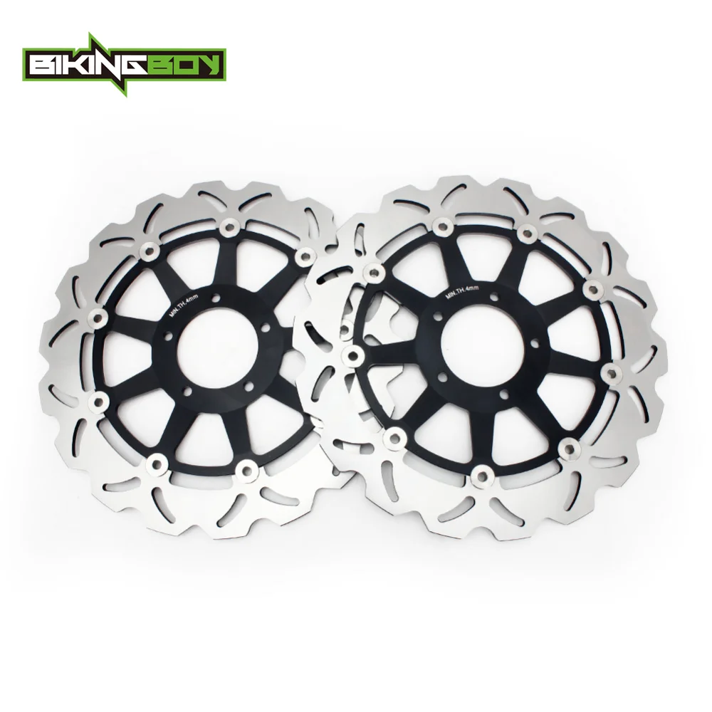 BIKINGBOY For Monster 796 ABS 11-14 Monster 797 / Plus 18-23 Monster 821 Dark Stealth Stripe ABS 1100 Front Brake Discs Rotors