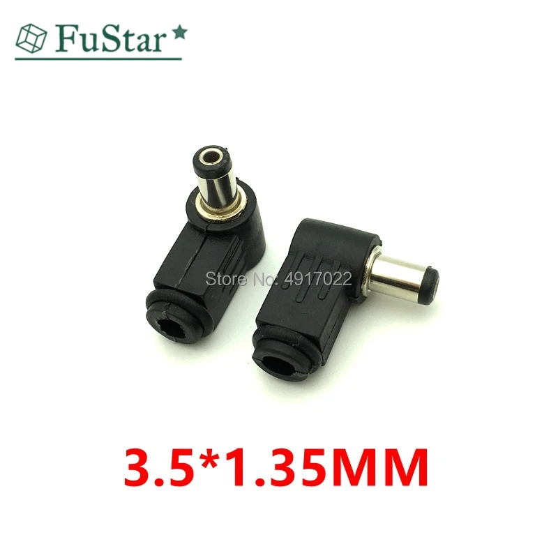 10PCS DC Power Male Plug Jack Adapter 90 Degree Male 5.5x2.1mm 5.5x2.5mm 4.8x1.7mm 4.0x1.7mm 3.5*1.1mm Connector DC Socket HOT