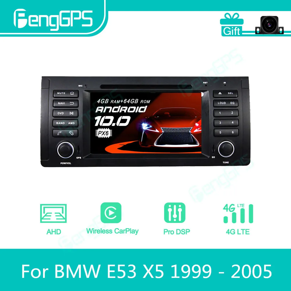 For BMW E53 X5 E39 1999 - 2005 Android Car Radio Stereo Multimedia Player 2Din Autoradio GPS Navigation PX6 Unit Screen Display