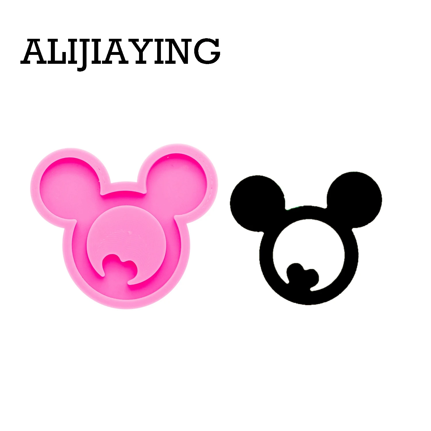 DY0075 DIY Shiny Bow Mouse head Sugarcraft Silicone Mold cake Decorating tool fondant chocolate Clay craft Resin moulds