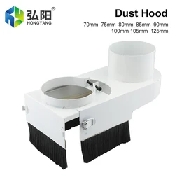 75 / 80 / 85 / 90 / 100mm Spindle Dust Cover Dust Collector Dust Cover Brush For CNC Milling Machine Milling Woodworking Tools