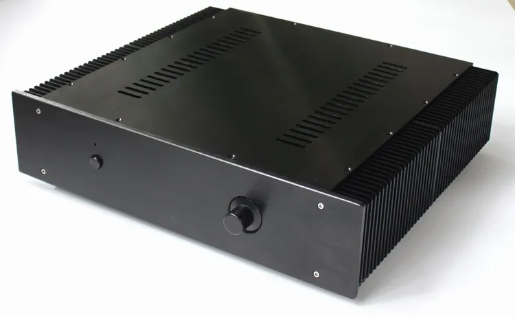 

463*110*412mm Big Size Anodizing Aluminum Power Amplifier Supply Chassis PSU DIY DAC AMP Housing Preamp Audio Enclosure Hi End