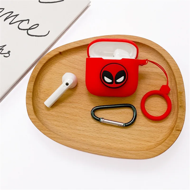 Cartoon Disney Oortelefoon Case Cover Voor Xiaomi Redmi Knoppen 3 Siliconen Draadloze Bluetooth Hoofdtelefoon Beschermhoes Met Haak