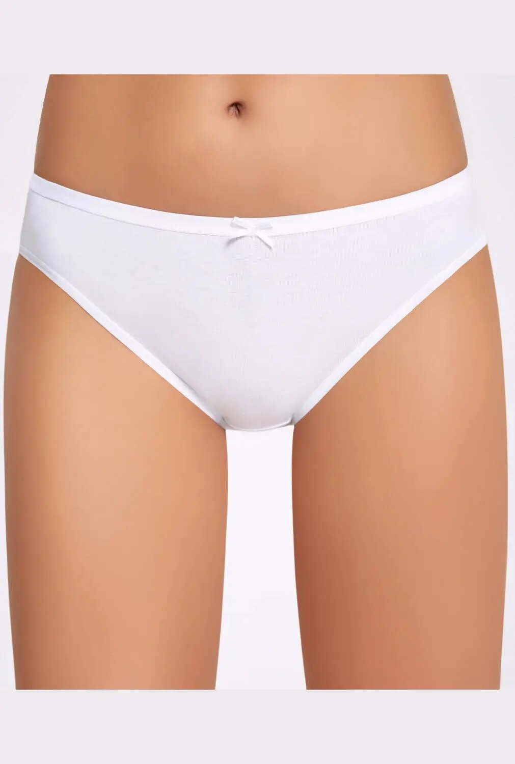 İlke Bow White Women Bikini Panties 5 PCs