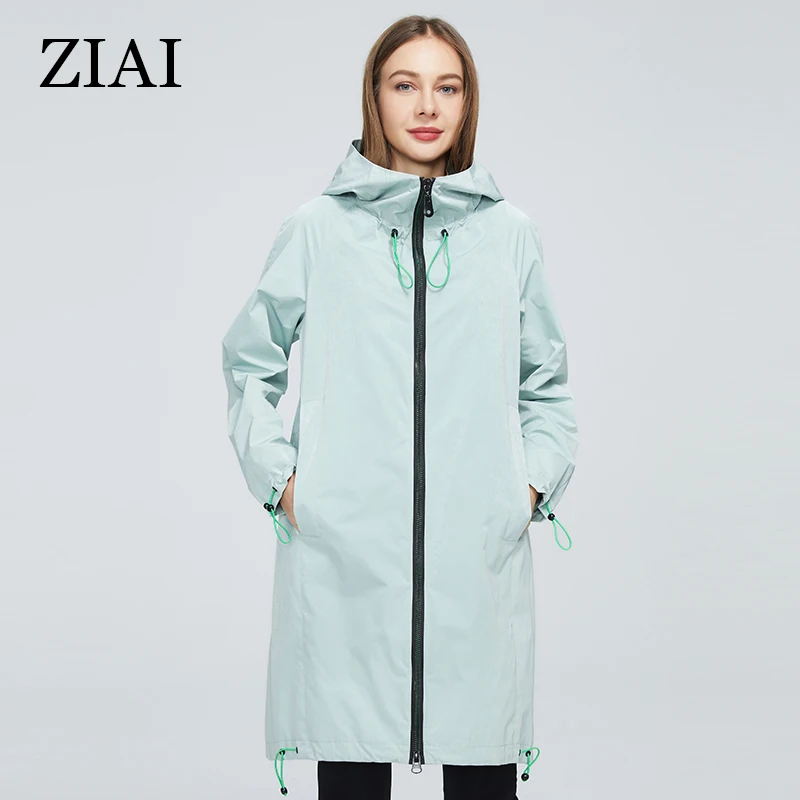 ZIAI 2022 New Women\'s  spring trench coat Women Casual jacket female outwear Thick special fabric fashion windbreaker ZS-8720