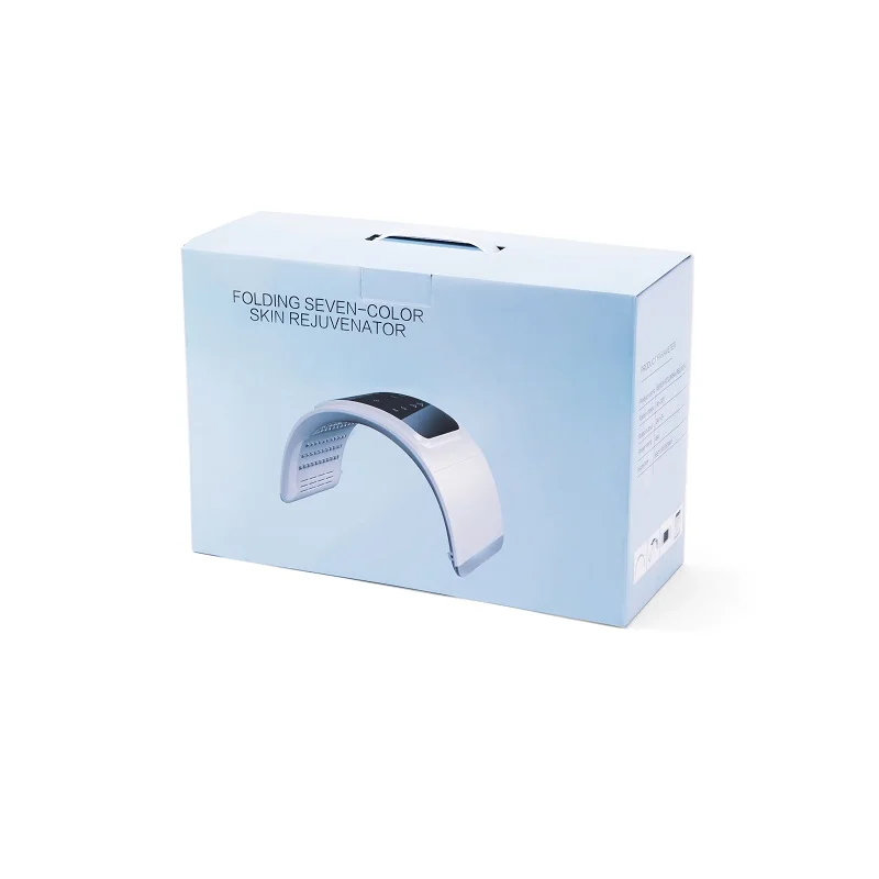 Máquina de terapia Facial con luz LED, dispositivo de terapia antienvejecimiento, de siete colores Rejuevnator, plegable