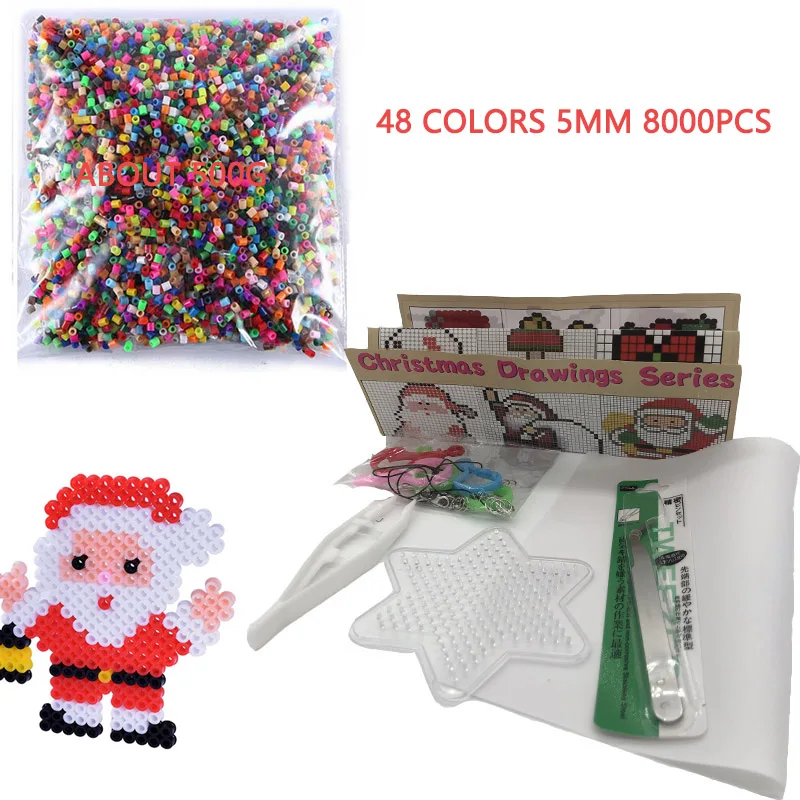 48/72 color hama bead toy 2.6/5mm perler puzzle children 3D puzzle diy toy fuse bead nail board ironing paper