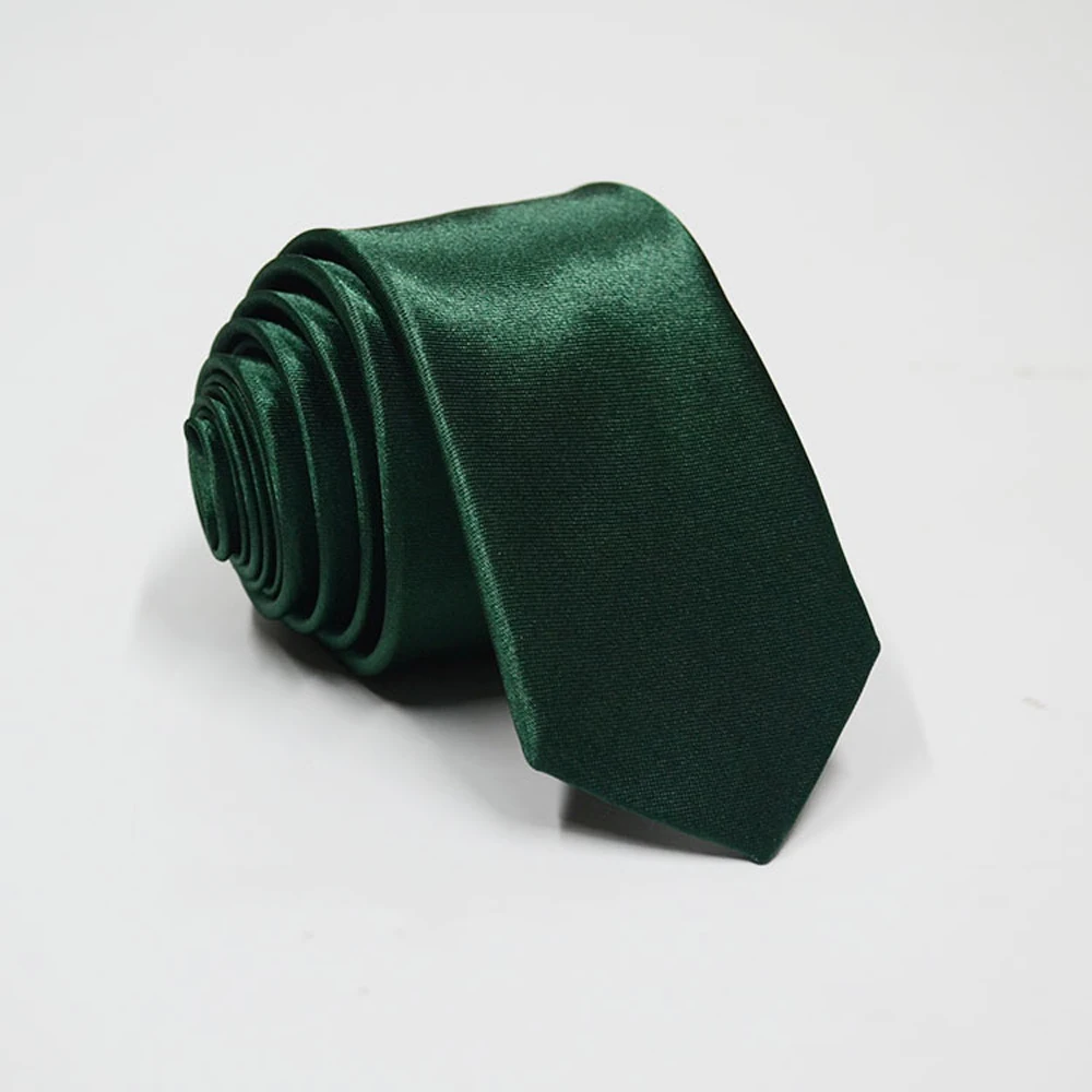 Huishi Buộc Dây Cho Nam Mỏng Màu Đen Phối Màu Cà Vạt Polyester Hẹp Cravat Bản 5 Cm Rộng 38 Màu Vàng Xanh đảng Chính Thức Quan Hệ