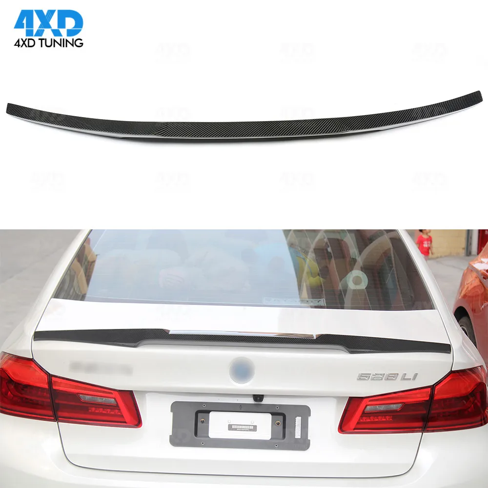 

Carbon Fiber Spoiler M4 Style For BMW M5 F90 G30 2017 2018 2019 5 Series 520d 525i 530i 540i Carbon Rear Spoiler Rear Trunk Wing