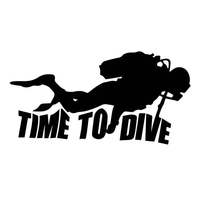 

9CM*17.5CM Car Motorcycle Scratch Scratch Time Diving Sticker Vinyl Decal