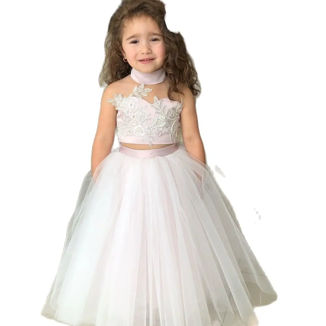 Kids Girls Two Piece Pageant Dress Party Dress for 2 4  6  8 10 12  14 Years Old