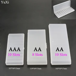 3 Different Elistooop Plastic Case Container Bag Case Organizer Box Case Holder Storage Box Cover for AA AAA Battery Box