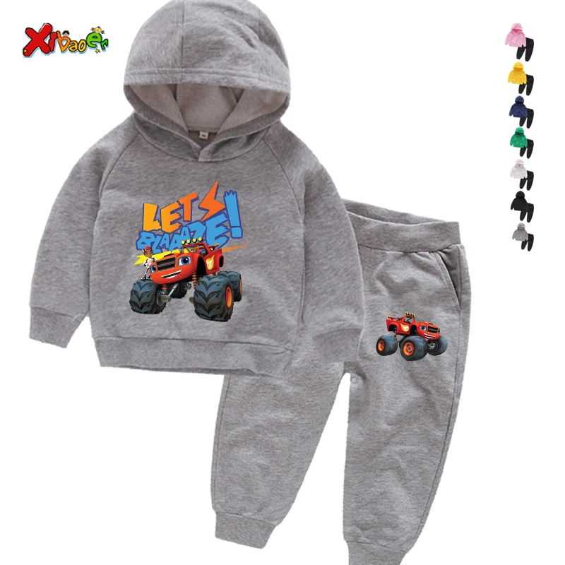 

Kids New Children Long Sleeve Sets Kids Boys Girls Hoodies Boys Coat Monster Machine Kids Boy Blazing Speed Cartoon Sweatshirt