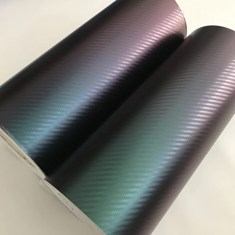 

Blue Green Purple Car Chameleon Wrap Auto Carbon Fiber Wrapping Film Vehicle Change Color Sticker Tint Vinyl Air Bubble Free