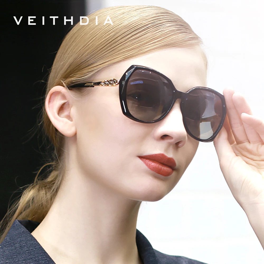 VEITHDIA occhiali da sole da donna Fashion Polarized UV400 Gradient Lens Luxury Ladies Designer Eyewear accessori per donna 3159